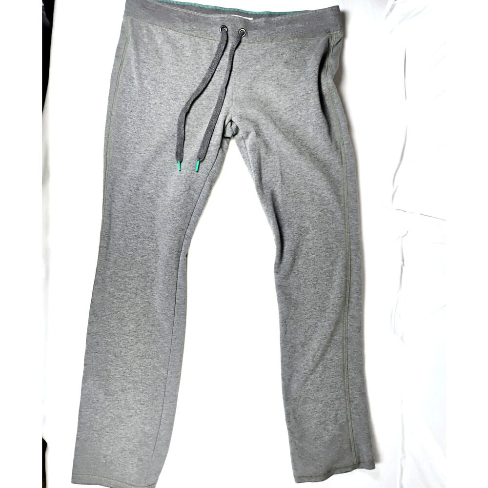 Aeropostale Women L Gray Sweatpants Stretch Knit Elastic Waist Athleisure Lounge